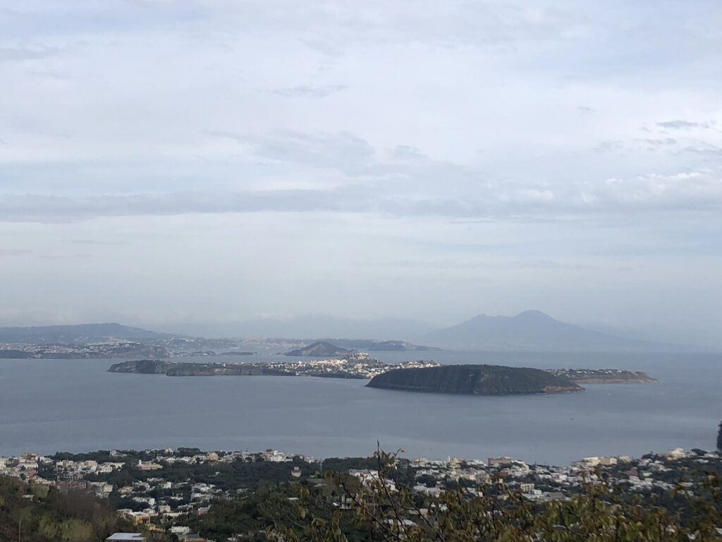 Vista panoramica sui Campi Flegrei da Barano d'Ischia